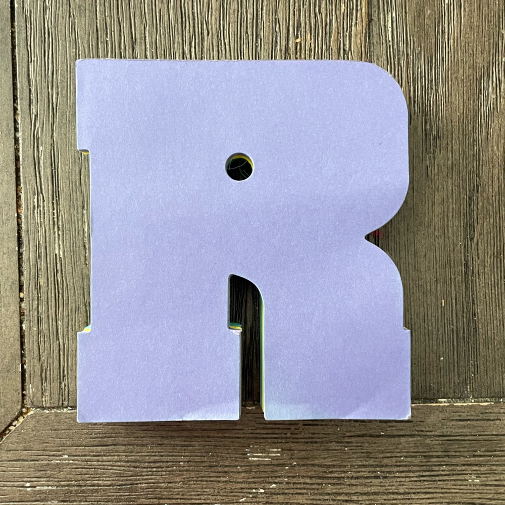 Colorbok Initial “R” Notepad 4 colors